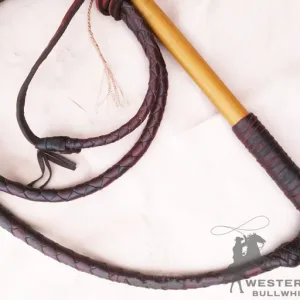 kangaroo hide stock whip