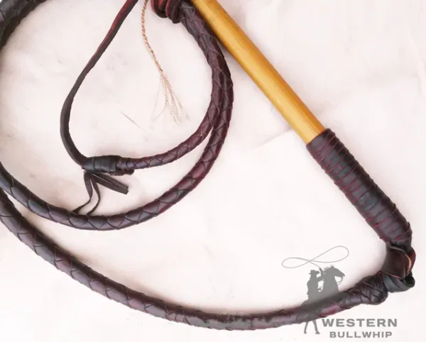 kangaroo hide stock whip