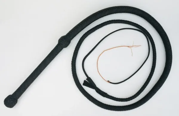black paracord bullwhip