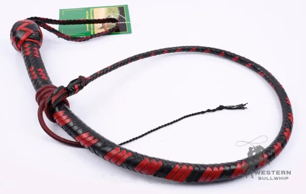 cow hide snake whip