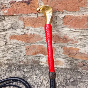 Pommeled Snake Head Bullwhip